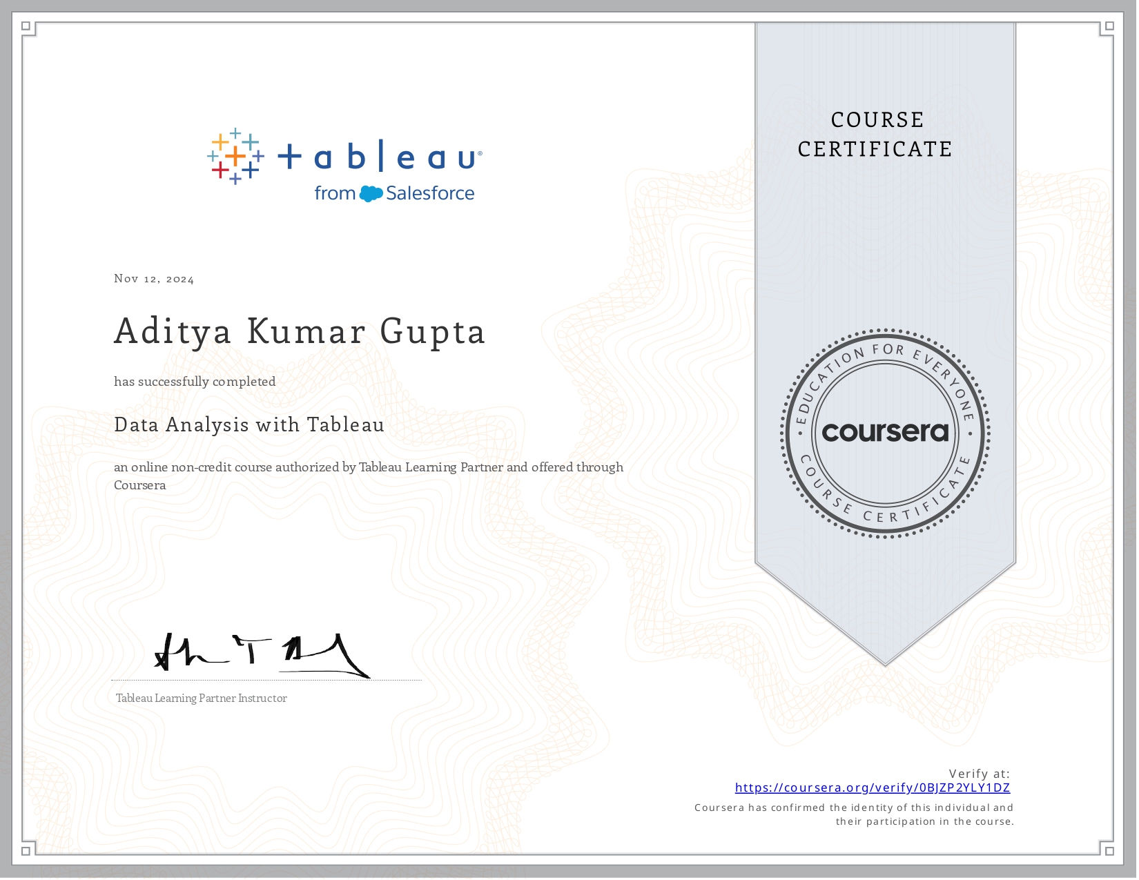Data Analysis with Tableau